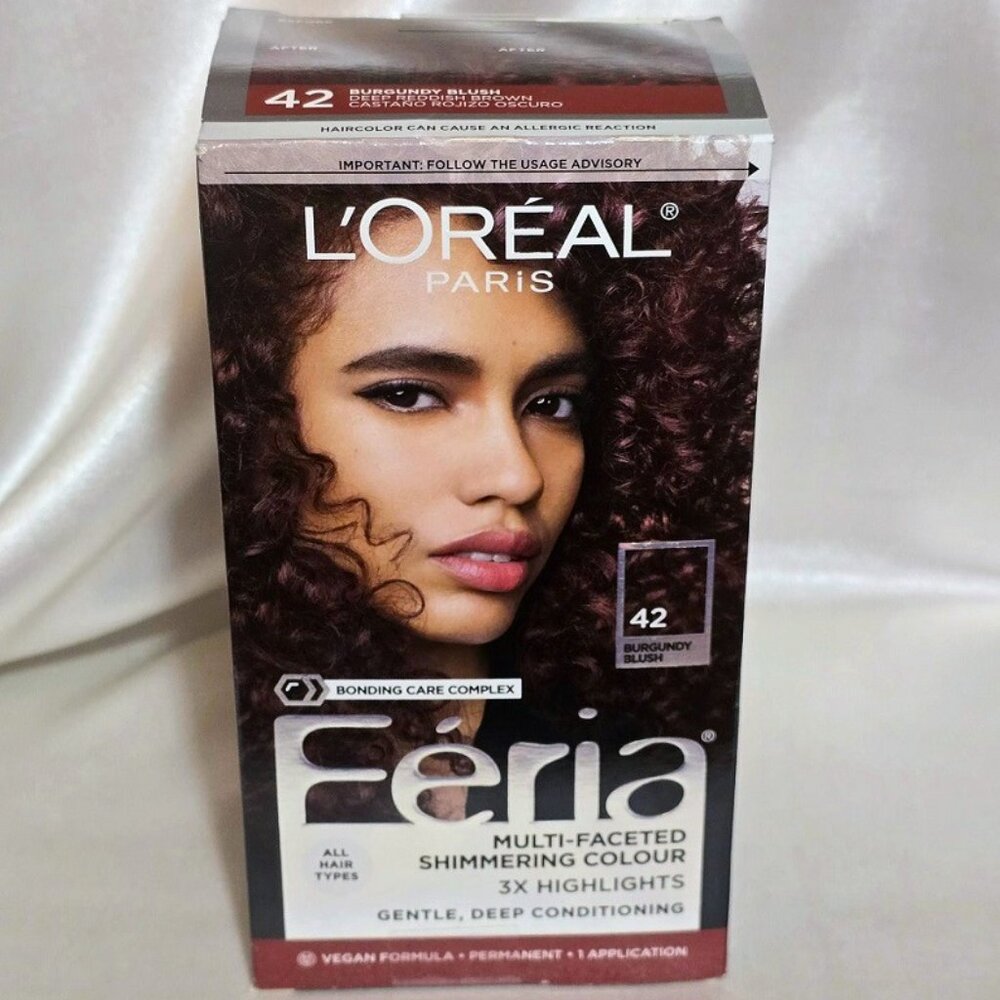 L'Oreal Paris Feria Multi-Faceted Shimmering Color 42 Burgundy Blush